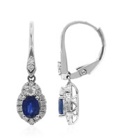 Orecchini in oro con Zaffiro Ceylon Blu