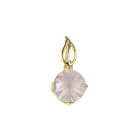 Ciondolo in oro con Quarzo Rosa