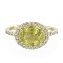 Anello in oro con Tormalina Cuprian