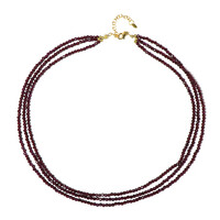 Collana in argento con Granato Mozambico