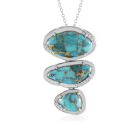 Collana in argento con Turchese Ramato Blu Mohave (Faszination Türkis)