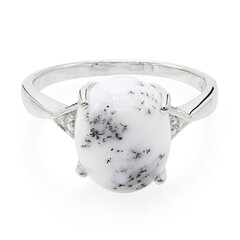 Anello in argento con Agata Dendritica