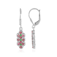 Orecchini in argento con Tormalina Rosa Nigeriana