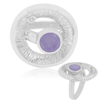 Anello in argento con Giada Lavanda