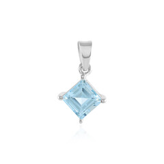 Ciondolo in argento con Topazio Blu Cielo