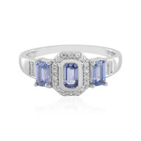 Anello in argento con Zaffiro Ceylon Blu