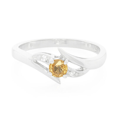 Anello in argento con Zaffiro Giallo