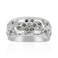 Anello in argento con Diamante I2 (J) (Annette classic)