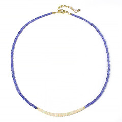 Collana in argento con Tanzanite