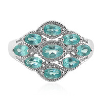 Anello in argento con Apatite Blu