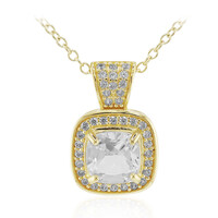 Collana in argento con Topazio Bianco