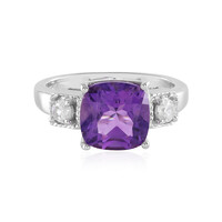 Anello in argento con Ametista del Marocco
