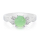 Anello in argento con Crisoprasio Imperiale