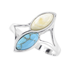 Anello in argento con Turchese