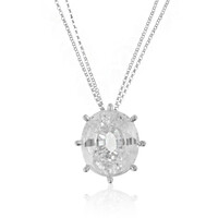 Collana in platino con Zircone Preah Vihear (de Melo)