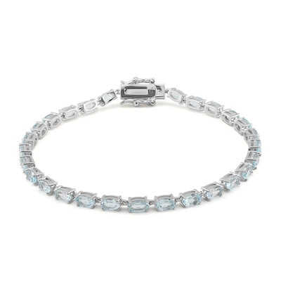 Bracciale in argento con Topazio Blu Cielo