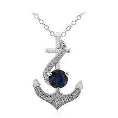 Collana in argento con Zaffiro Blu