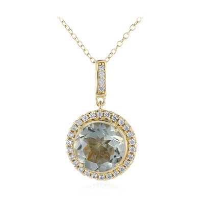 Collana in argento con Ametista Verde