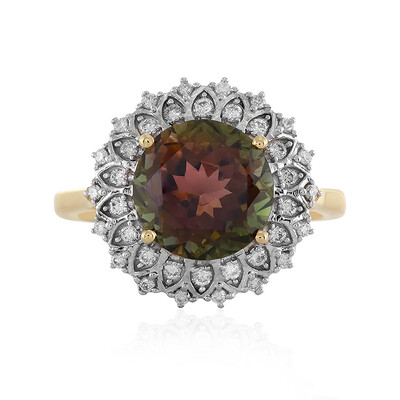Anello in oro con Tormalina Bicolore (D'vyere)