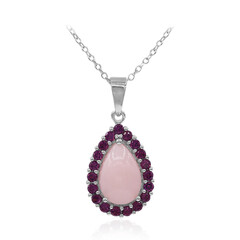 Collana in argento con Opale Rosa