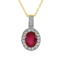Collana in argento con Rubino del Madagascar
