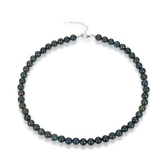 Collana in argento con Eliotropio