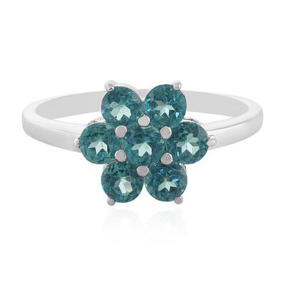 Anello in argento con Apatite Blu