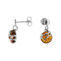 Orecchini in argento con Ambra Baltica