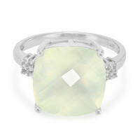 Anello in argento con Prehnite