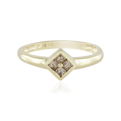 Anello in oro con Diamante Cioccolato I2