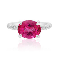 Anello in argento con Topazio Rosa
