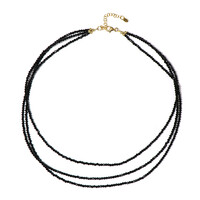 Collana in argento con Spinello Nero