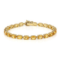 Bracciale in argento con Citrino