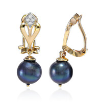 Orecchini con chiusura a clip in argento con Perla di Acqua Dolce