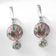 Orecchini in argento con Ametista Verde (Adela Silber)