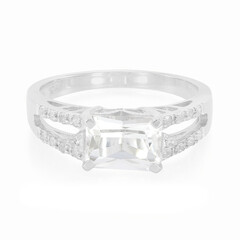 Anello in argento con Kunzite Bianca