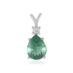 Ciondolo in argento con Fluorite Verde