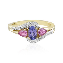 Anello in oro con Tanzanite