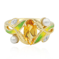Anello in argento con Citrino