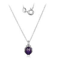Collana in argento con Ametista Zambiana