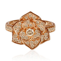 Anello in oro con Diamante Rose de France SI1 di Argyle