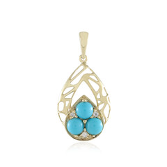 Ciondolo in oro con Turchese Sleeping Beauty (Ornaments by de Melo)