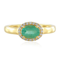 Anello in argento con Smeraldo Russo