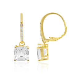 Orecchini in argento con Topazio Bianco
