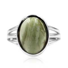Anello in argento con Serpentino