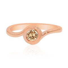 Anello in oro con Diamante Rose de France SI1 di Argyle