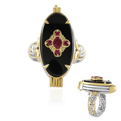 Anello in argento con Onice Nero (Gems en Vogue)