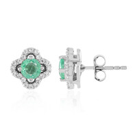 Orecchini in argento con Smeraldo Russo