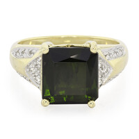 Anello da uomo in oro con Tormalina Santa Rosa