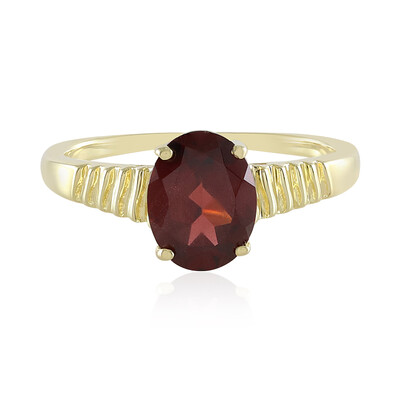 Anello in argento con Granato Mozambico